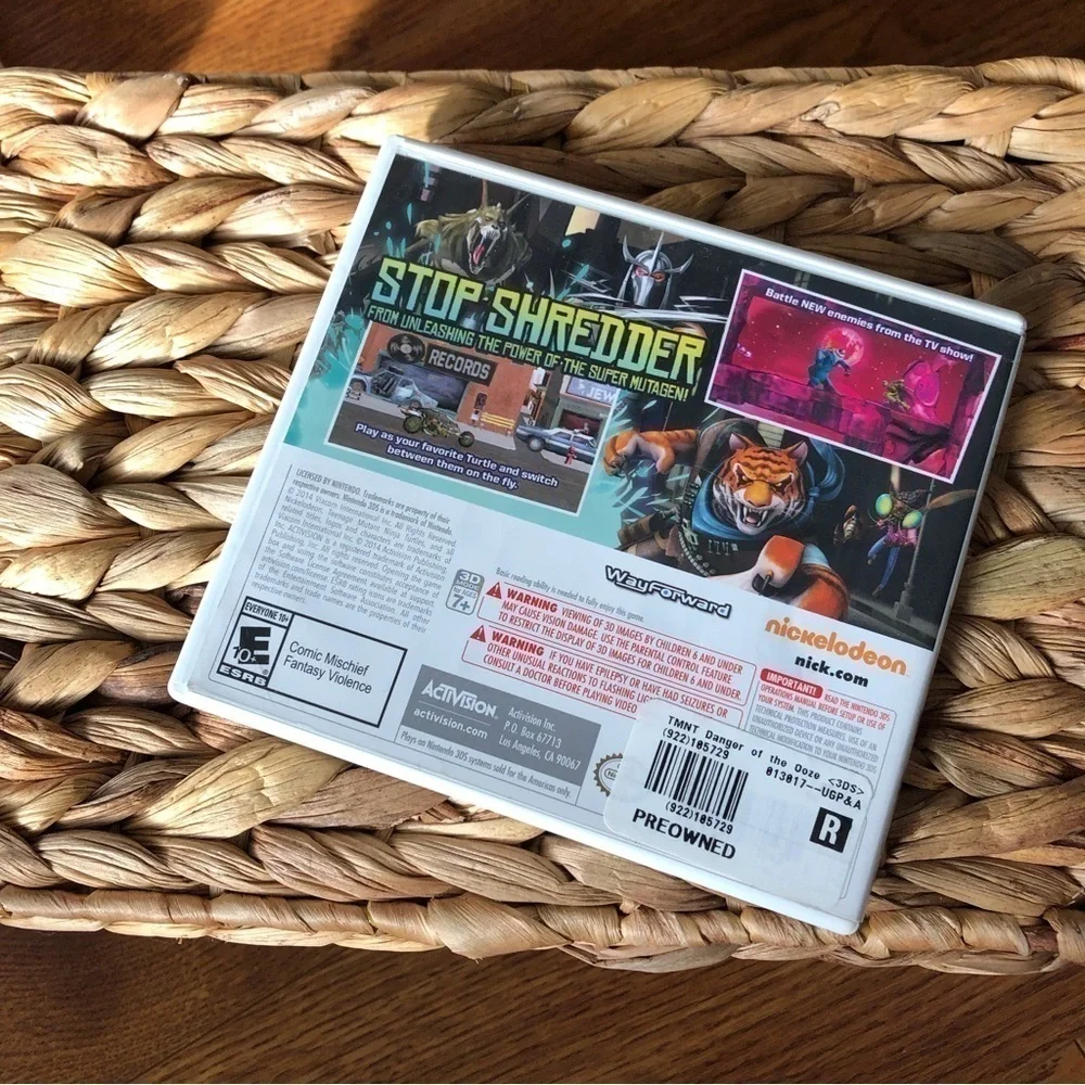 Teenage Mutant Ninja Turtles: Danger of the Ooze video game for Nintendo 3DS